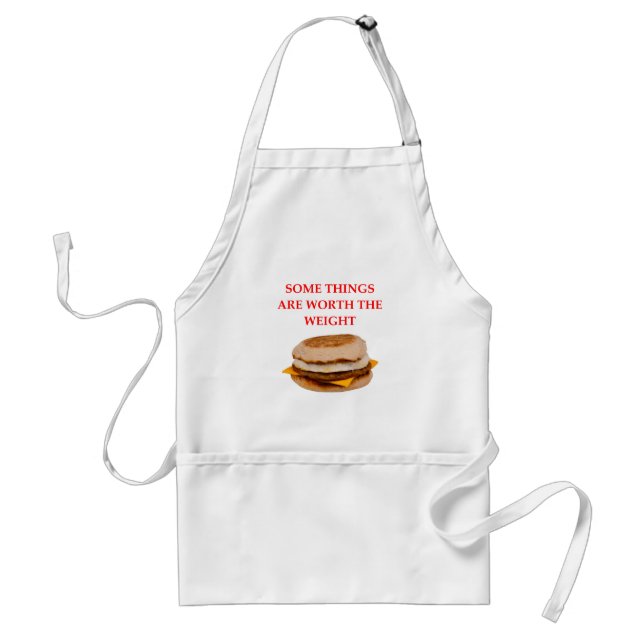 breakfast sandwich standard apron (Front)