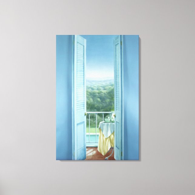 Breakfast St. Maxime 1984 Canvas Print (Front)