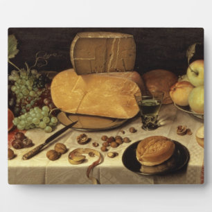 Breakfast Still Life, 1613 (oil on canvas) Plaque