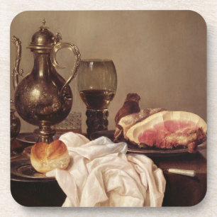 Breakfast Still Life (oil on panel) Coaster