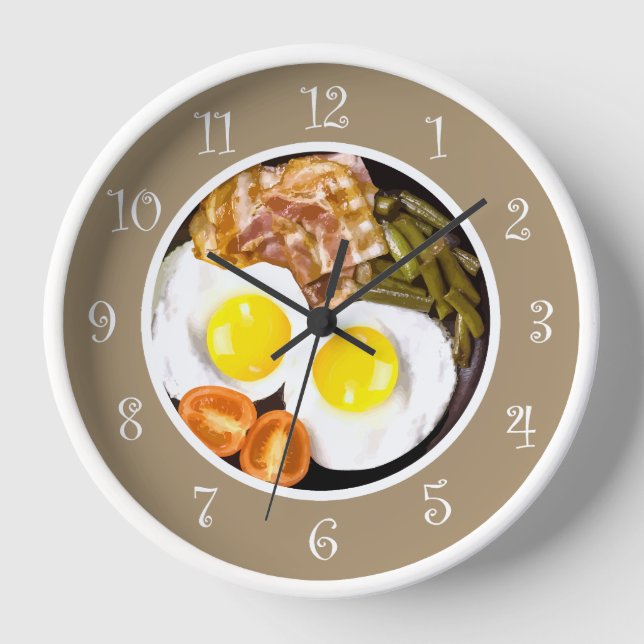 Breakfast Theme Kitchen Wall Clocks (Front)