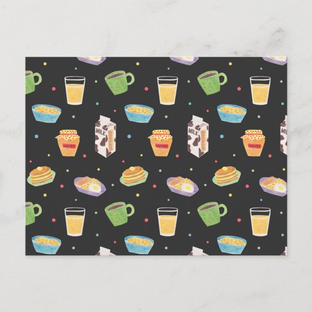 Breakfast Time Postcard (Front)