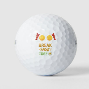 Breakfast Time with Egg and bacon Golf Balls