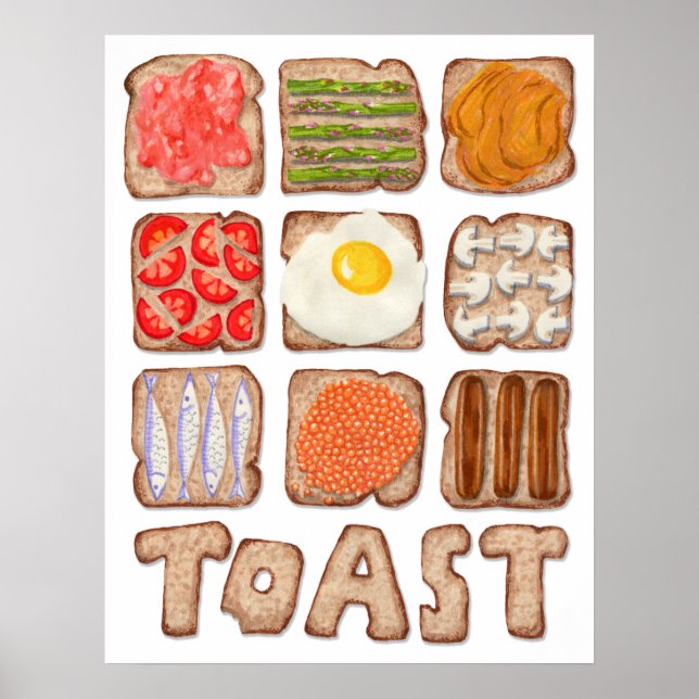 Breakfast Toast Poster (Front)