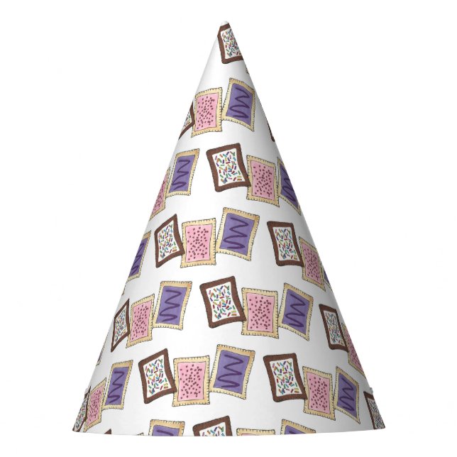 Breakfast Toaster Pastries Pastry Junk Food Party Hat (Front)