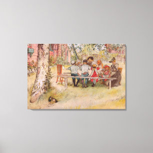 Breakfast Under the Big Birch by Carl Larsson Canvas Print