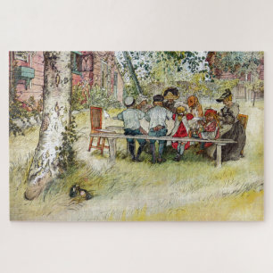 Breakfast under the Big Birch by Carl Larsson Jigsaw Puzzle