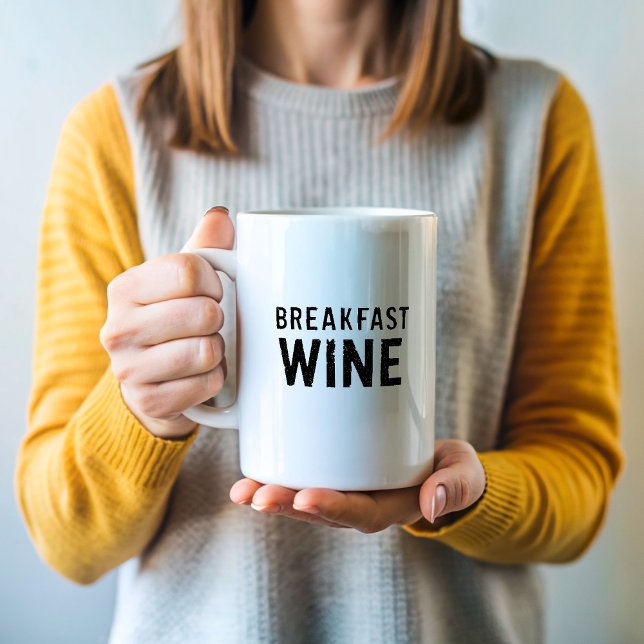 Breakfast Wine Funny Coffee Mug (Creator Uploaded)