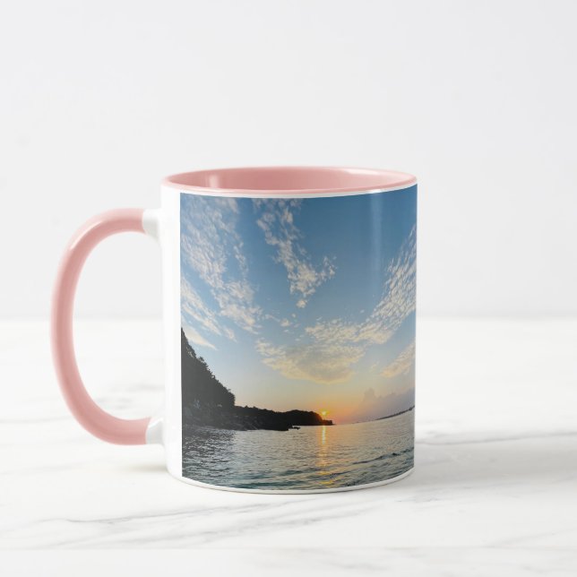 Breakfast Wine Funny Cute Trendy Quote Coffee Mug (Left)