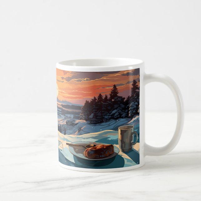 Breakfast, Winter And Sun Coffee Mug (Right)