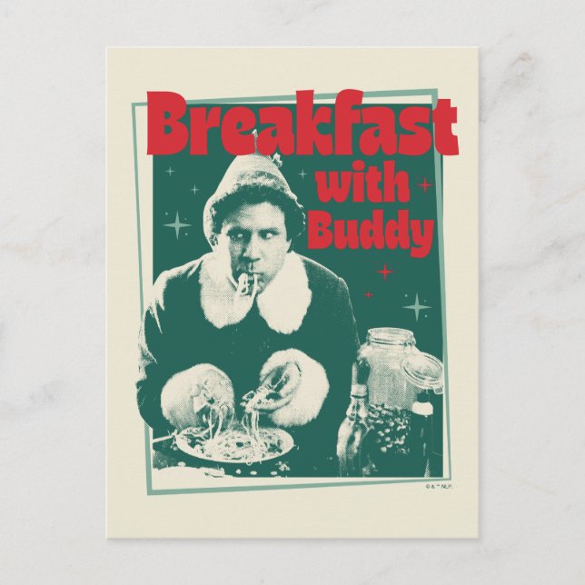 Breakfast With Buddy Holiday Postcard (Front)