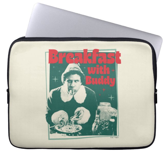 Breakfast With Buddy Laptop Sleeve (Front)