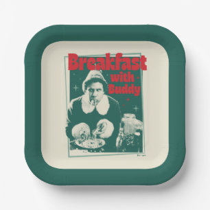 Breakfast With Buddy Paper Plate