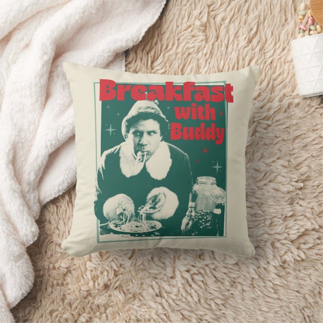 Breakfast With Buddy Throw Pillow (Blanket)