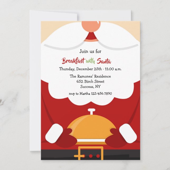 Breakfast with Santa Invitation (Front)