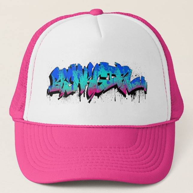 Breakgirl_TruckerCap_blueturq Trucker Hat (Front)