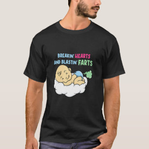 Breakin Hearts Blastin Farts Baby Papa Childbirth T-Shirt