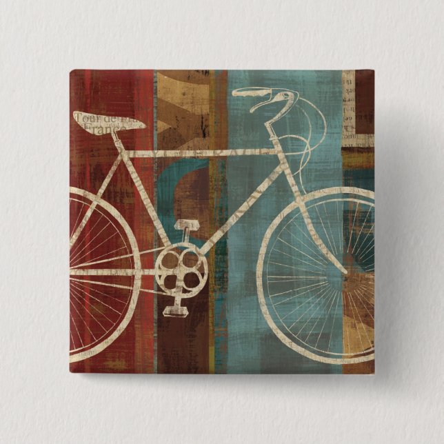 Breaking Away 2 Inch Square Button (Front)