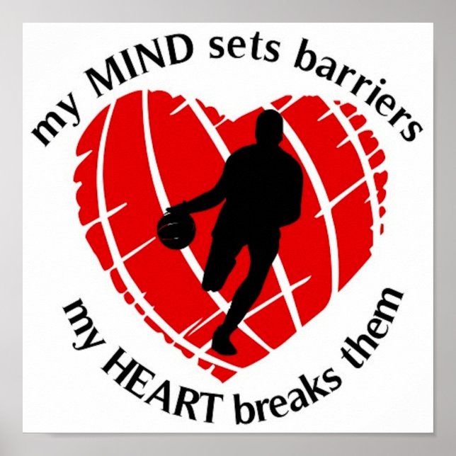 BREAKING BARRIERS BASKETBALL PLAYER POSTER (Front)