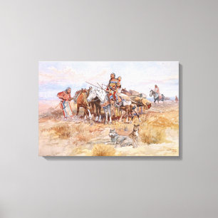 Breaking Camp Canvas Print
