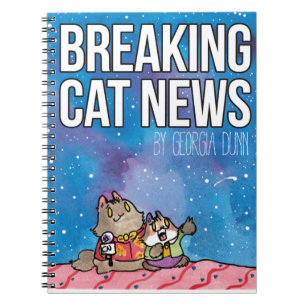 Breaking Cat News Sunday Art carnet