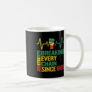 Breaking Every Chain Since 1865 Black History 3 Coffee Mug