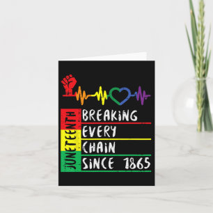 Breaking Every Chain Since 1865 Juneteenth Freedom Card