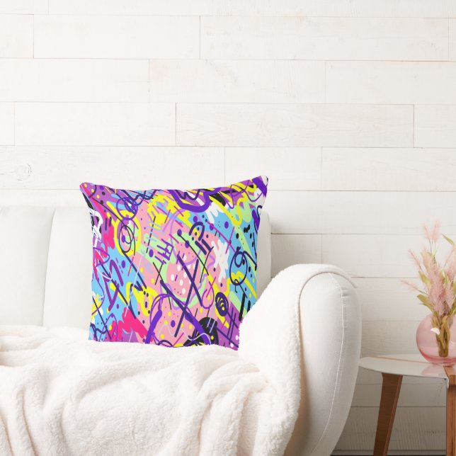 Breaking Free: Abstract Art  Throw Pillow (Couch)