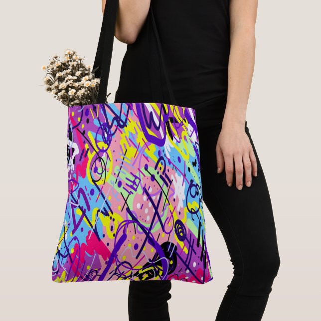 Breaking Free: Abstract Art  Tote Bag (Close Up)