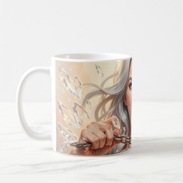 Breaking Free Crystal Chain Mug (Left)