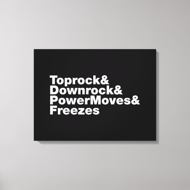 Breaking Moves (Breakdancing) Canvas Print (Front)