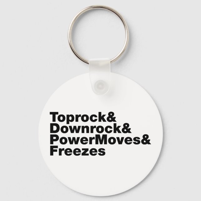 Breaking Moves (Breakdancing) Keychain (Front)