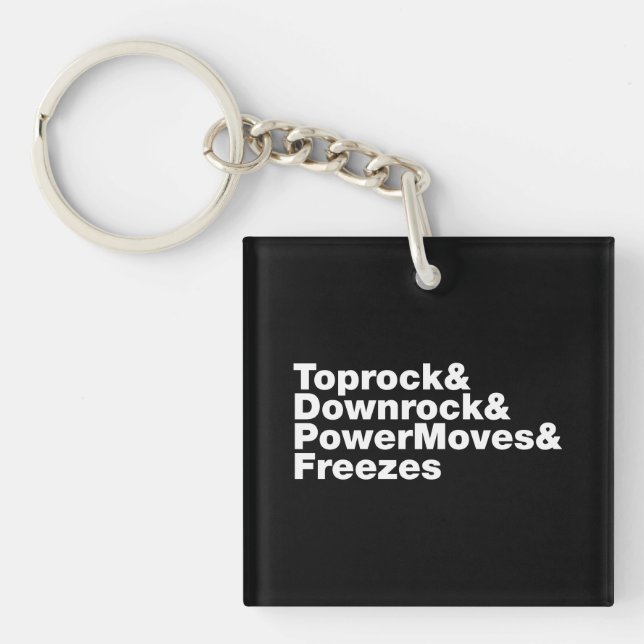 Breaking Moves (Breakdancing) Keychain (Front)