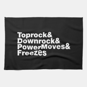 Breaking Moves (Breakdancing) Kitchen Towel