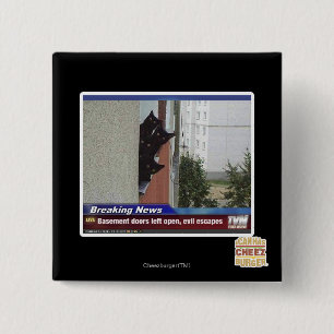 Breaking News 2 Inch Square Button