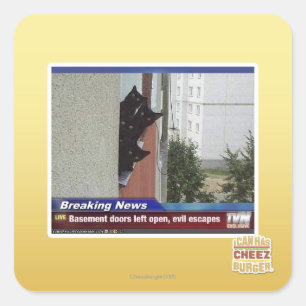 Breaking News 2 Square Sticker