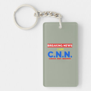 Breaking News: I am Curious Nosy Neighbour (C.N.N. Keychain