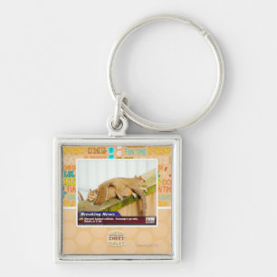 Breaking News Keychain