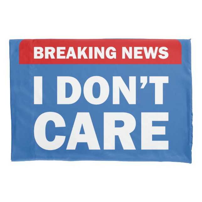 Breaking News Pillowcase (Front)