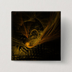 Breaking Point Abstract Art Button (square)