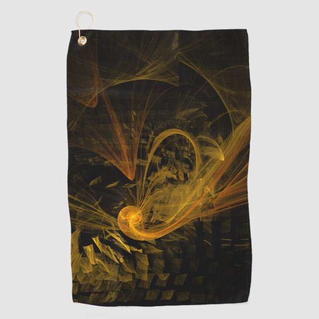 Breaking Point Abstract Art Golf Towel (Front)