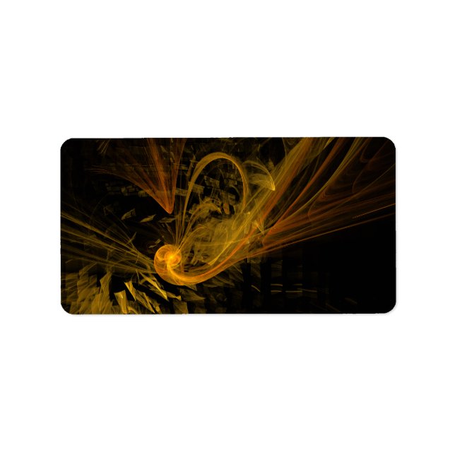 Breaking Point Abstract Art Label (Front)