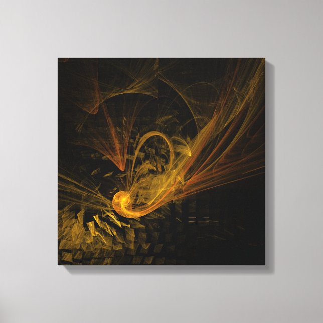 Breaking Point Abstract Art Quad Canvas Print (Front)