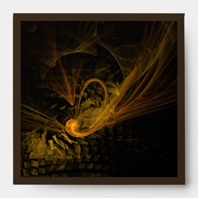 Breaking Point Abstract Art Square Envelope (Front)