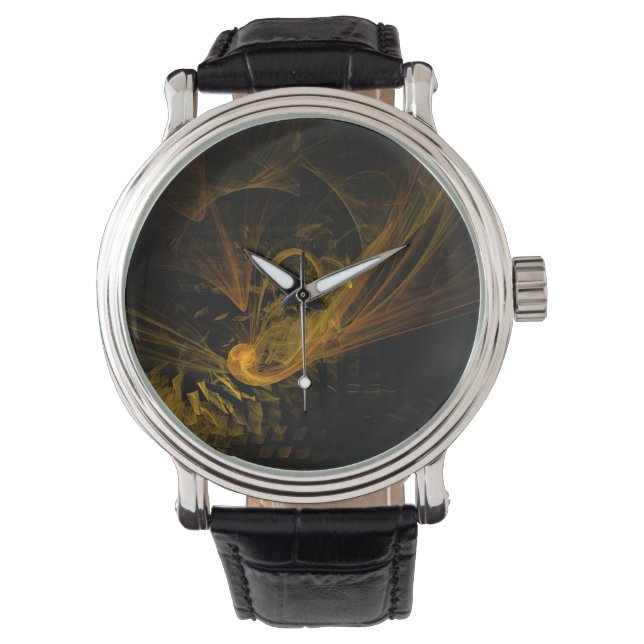 Breaking Point Abstract Art Watch (Front)