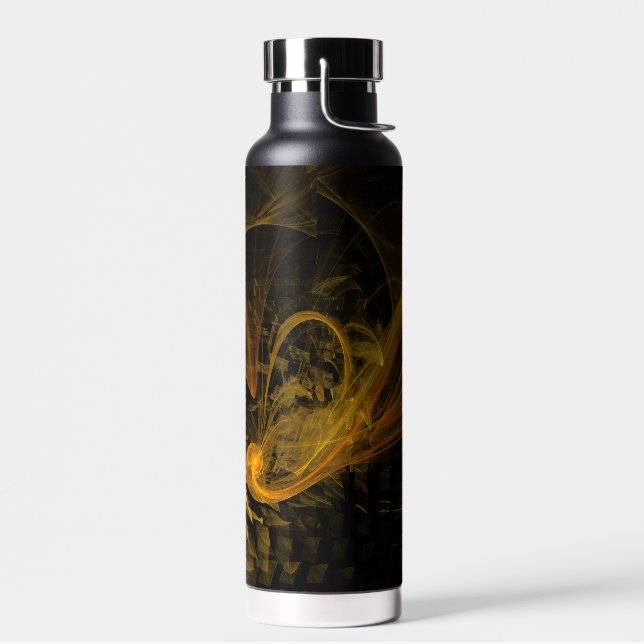 Breaking Point Abstract Art Water Bottle (Left)