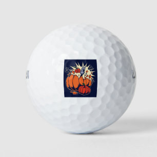 Breaking Pumpkins Golf Balls