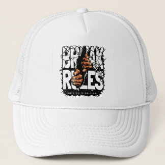 Breaking Rules Street Art Cap – Urban Rebel Style