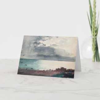 Breaking Storm, Coast of Maine | Winslow Homer Card