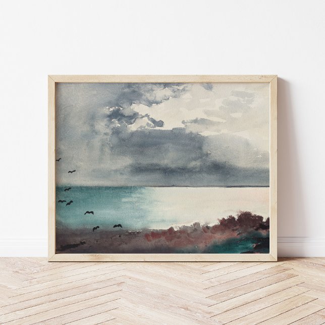 Breaking Storm, Coast of Maine | Winslow Homer Poster (Creator Uploaded)